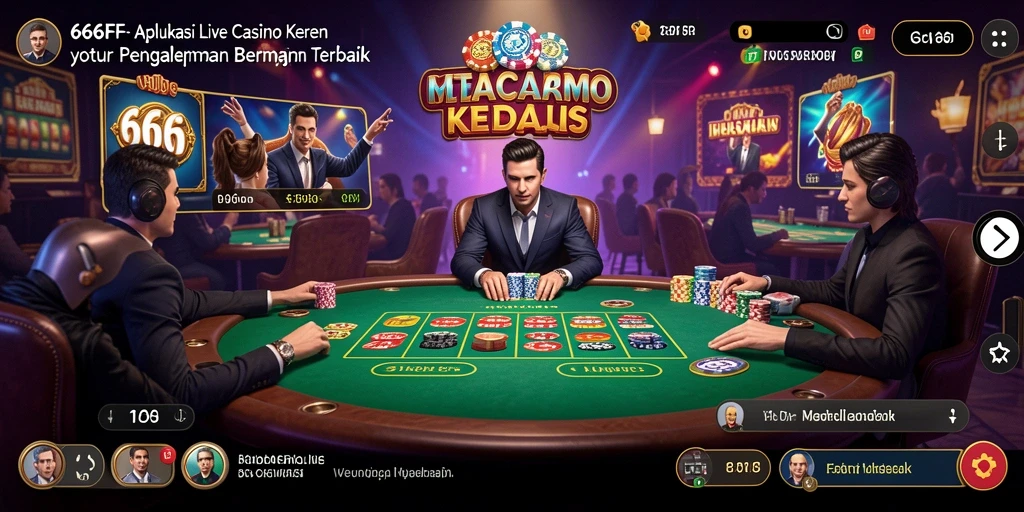 Tampilan gameplay seru di aplikasi Live Casino 666FF.