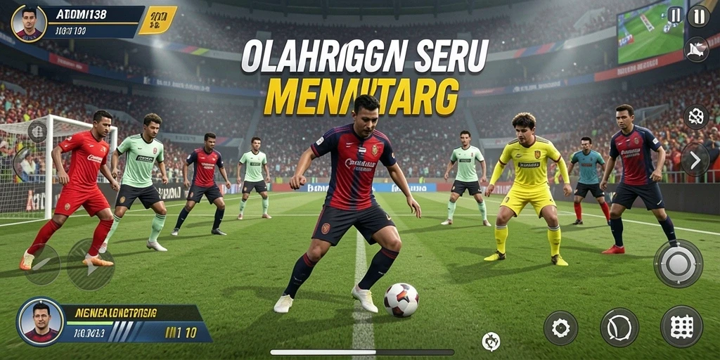 Tampilan gameplay ATOM138 yang menampilkan aksi olahraga seru.