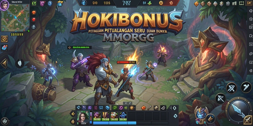 Screenshot HOKIBONUS menampilkan aksi seru dalam gameplay MMORPG.