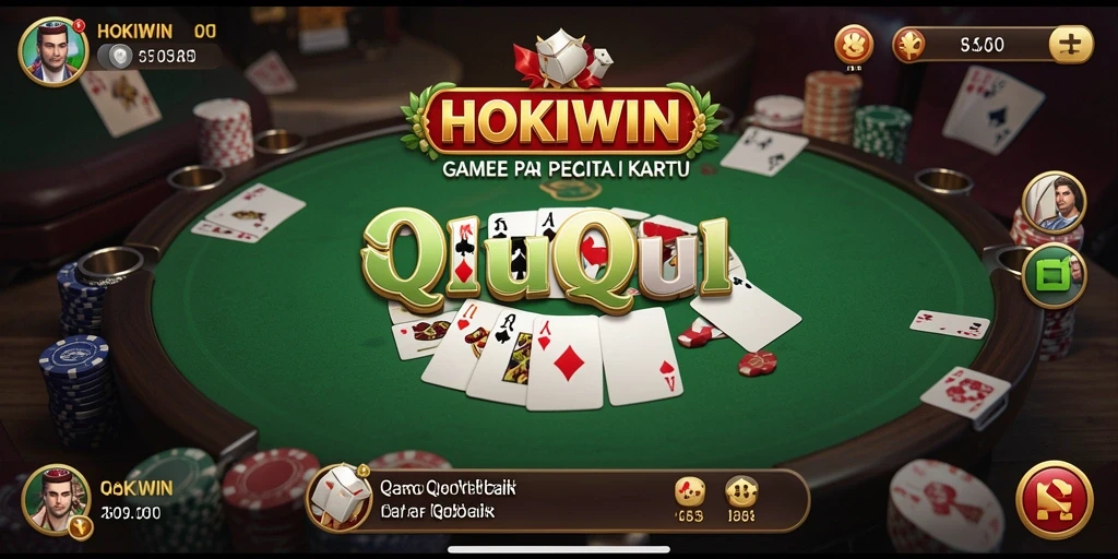 Tampilan gameplay seru dari HOKIWIN dalam permainan QiuQiu.