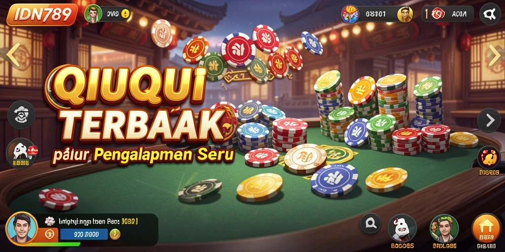Tampilan gameplay QiuQiu yang menarik dan interaktif.