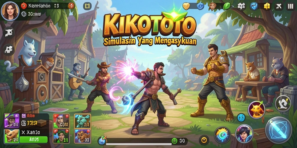 Tampilan gameplay KIKOTOTO yang menarik dan interaktif.