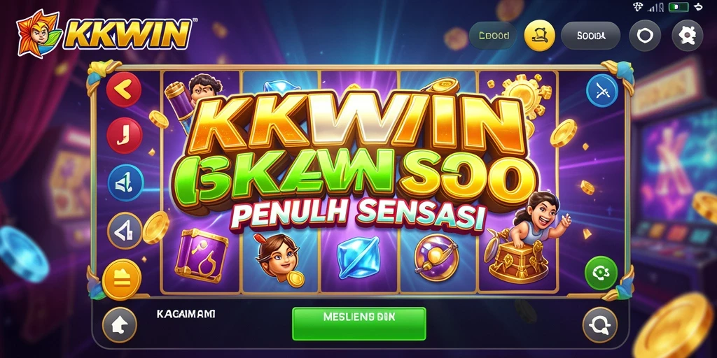 Screenshot KKWIN menampilkan gameplay Slot yang seru dan penuh warna.