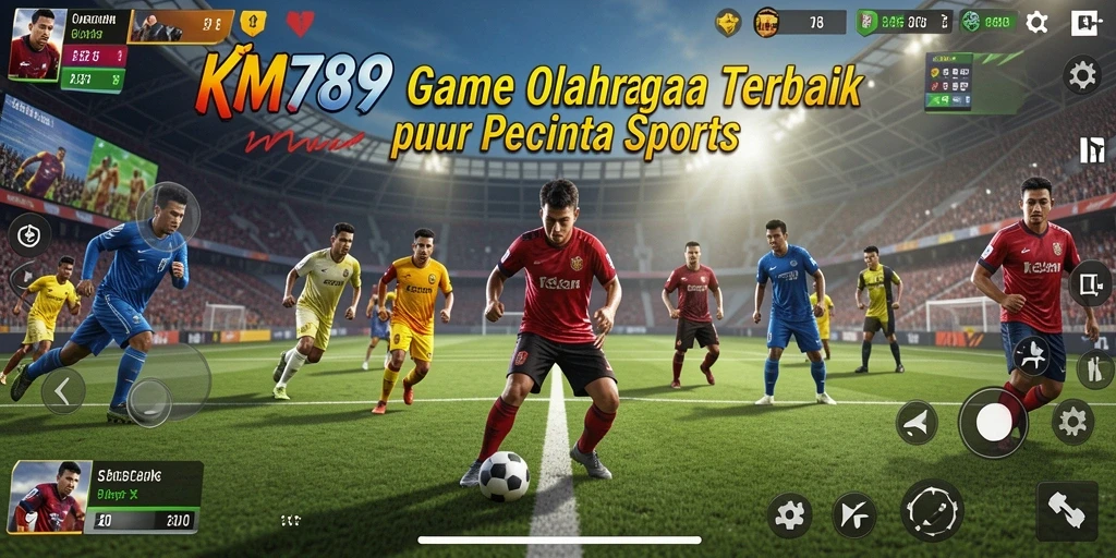 Tangkapan layar dari gameplay KM789 yang menampilkan aksi olahraga yang seru.