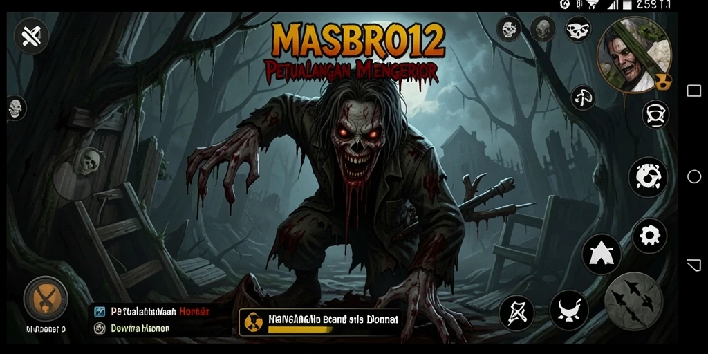 Screenshot dari gameplay menegangkan dalam MASBRO12.