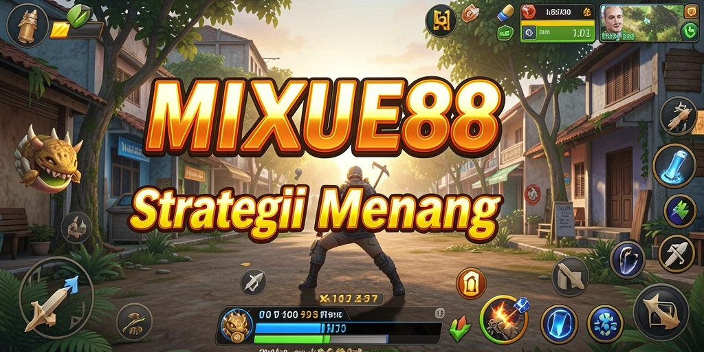 Tangkapan layar menunjukkan pertempuran strategis yang intens di MIXUE88.