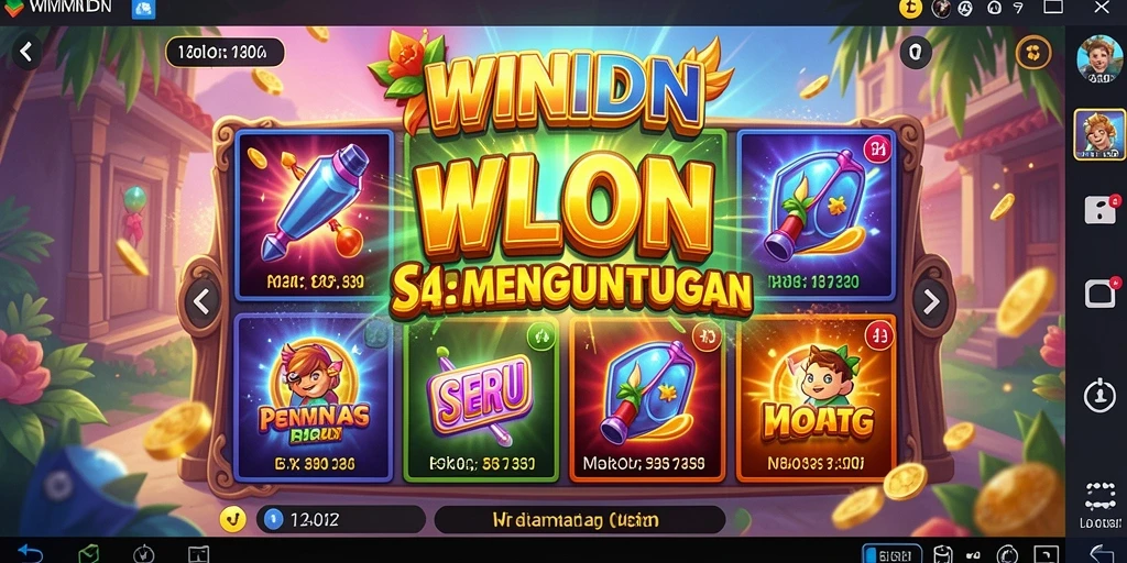 Screenshot gameplay WINIDN menampilkan mesin Slot yang menarik.