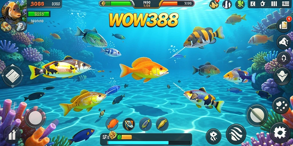 Gameplay seru dalam menangkap ikan di WOW388.